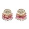 Indian Jhumka Earrings for Women - Large Indian Jhumki Ethnic Chandbali Earrings Faux Kundan & Pearl Beaded Bollywood Style Dangle Earring Jewelry for Bride | Birthday Gift for Her